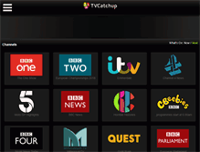 Tablet Screenshot of mobile.tvcatchup.com